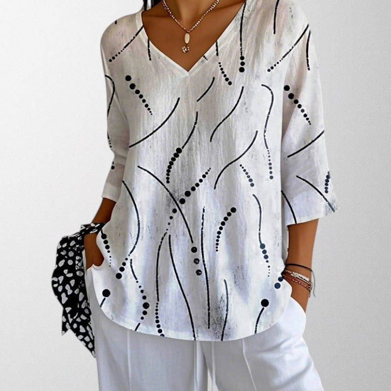 Olivia – Blouse Relax Vintage Élégance