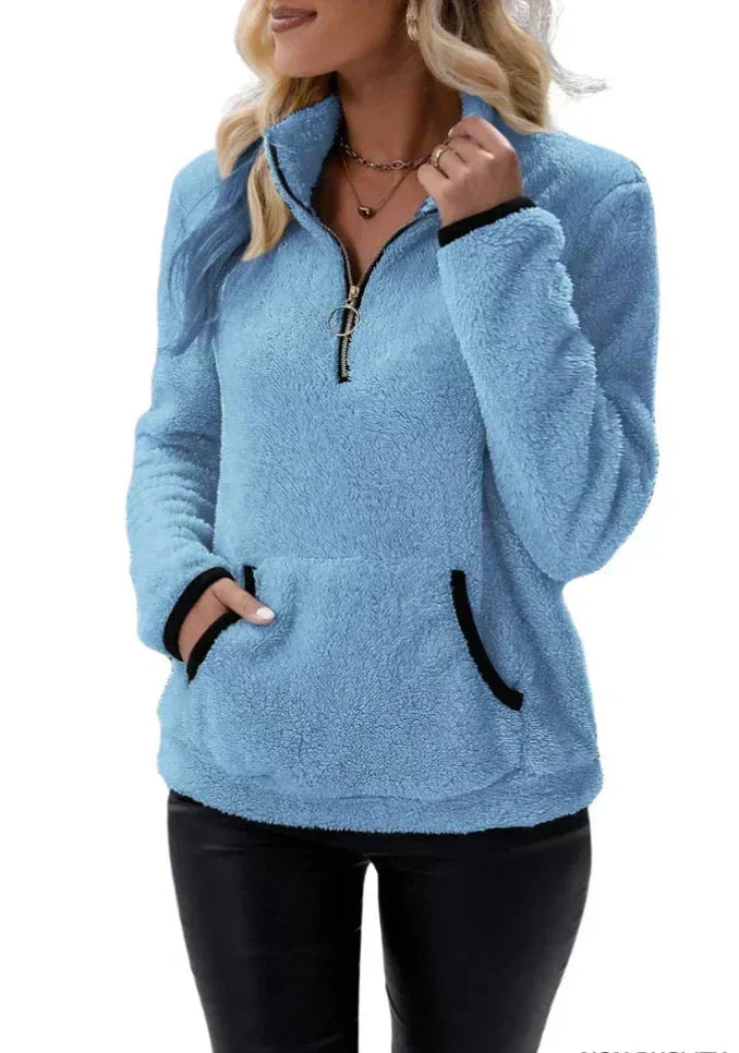Elisa™ | Pull en maille sherpa – Élégance