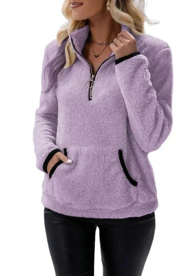Elisa™ | Pull en maille sherpa – Élégance