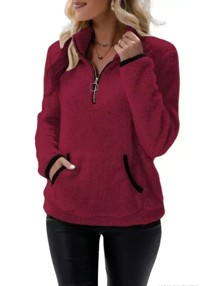 Elisa™ | Pull en maille sherpa – Élégance