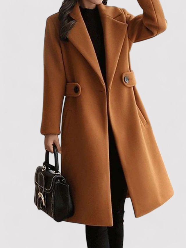 Elise – Belted Winter Élegance