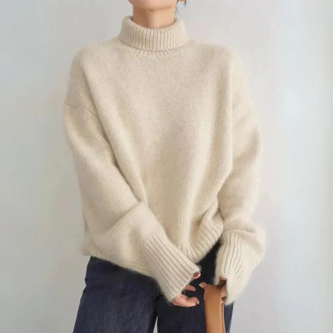 Diana™ | Pull doux à col montant – Élégance