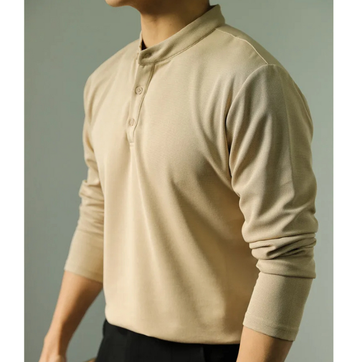 Amedeo™ | Henley à manches longues – Élégance