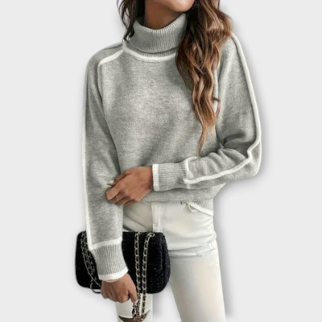 Aurora™ | Pull décontracté à col roulé – Élégance