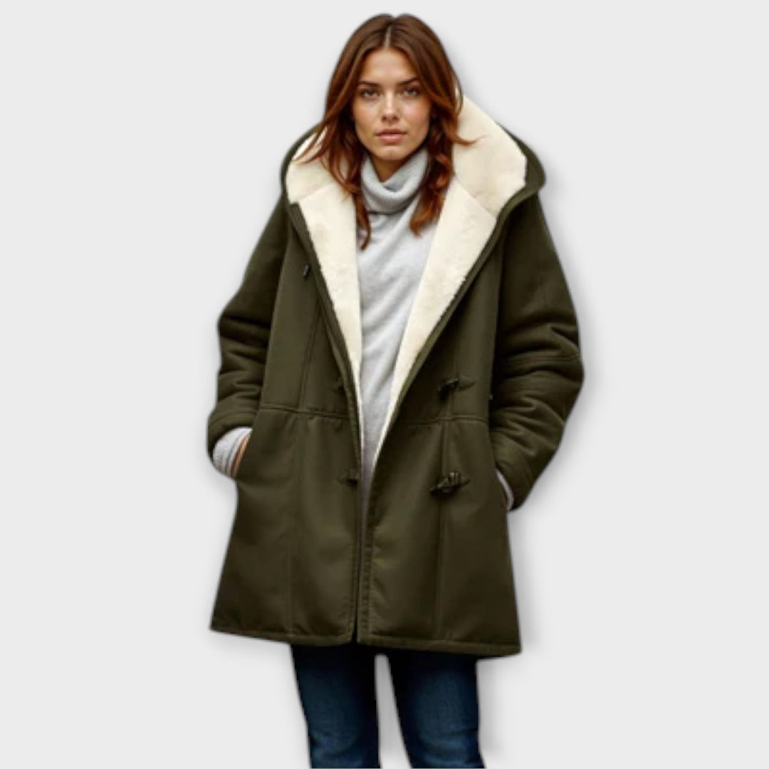 Antonia – Manteau Doublé Fourrure – Élégance