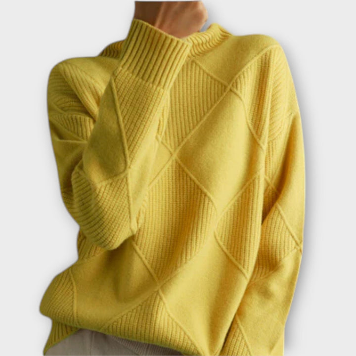 Melanie™ | Pull à col roulé confortable – Élégance