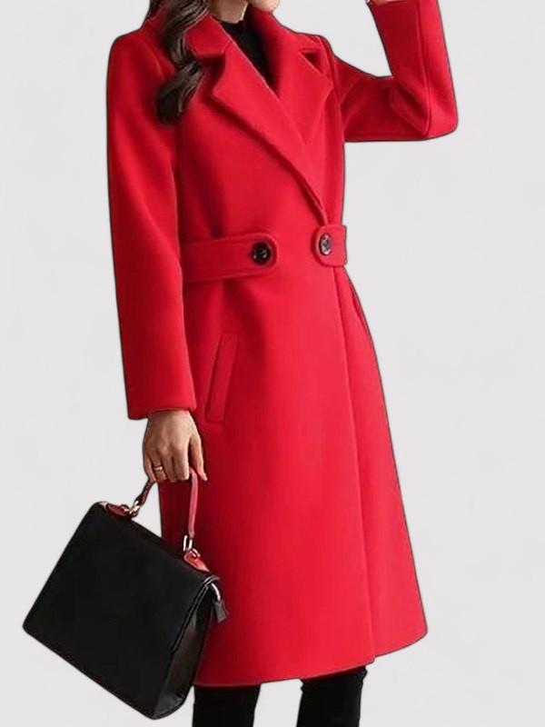 Elise – Belted Winter Élegance