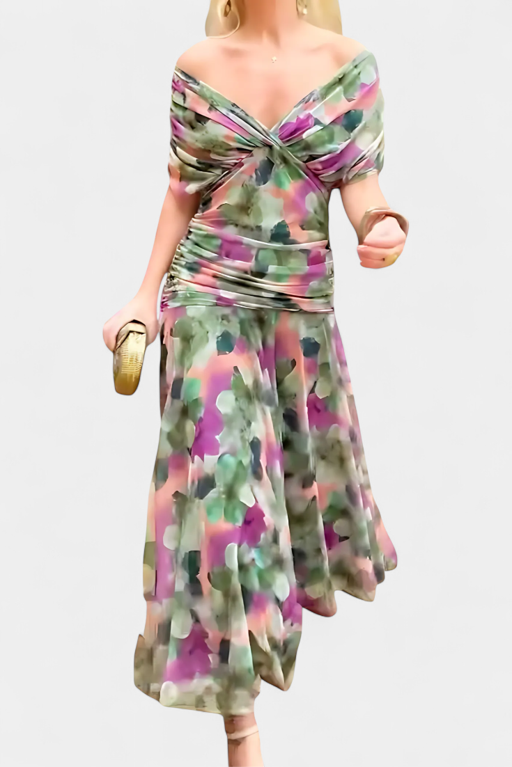 Elowen™ | Robe longue fleurie – Élégance