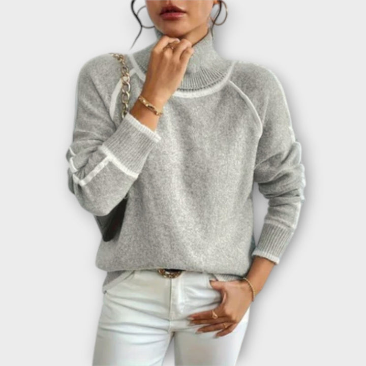 Aurora™ | Pull décontracté à col roulé – Élégance