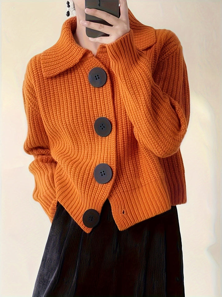Amini™ | Cardigan en maille côtelée – Élégance