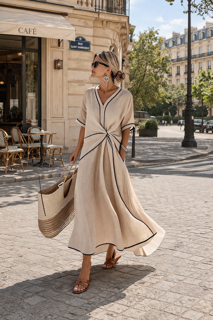 Ema - Robe d'été rayée | Élégance