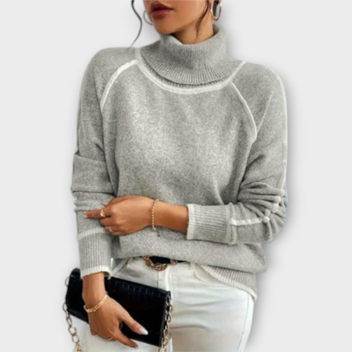 Aurora™ | Pull décontracté à col roulé – Élégance