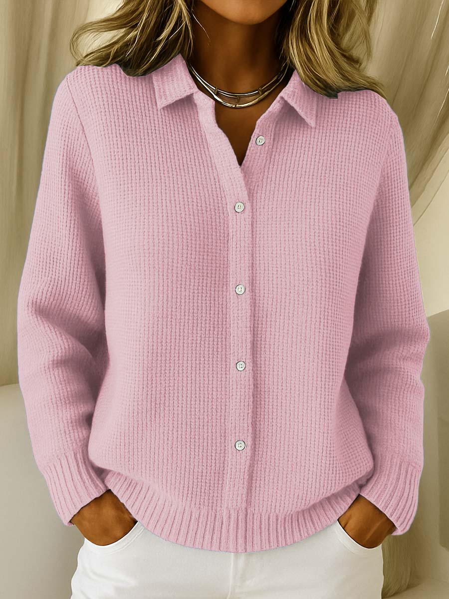 Eleanor™ | Cardigan classique en maille à boutons – Élégance