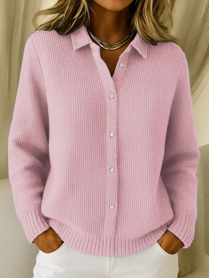 Eleanor™ | Cardigan classique en maille à boutons – Élégance