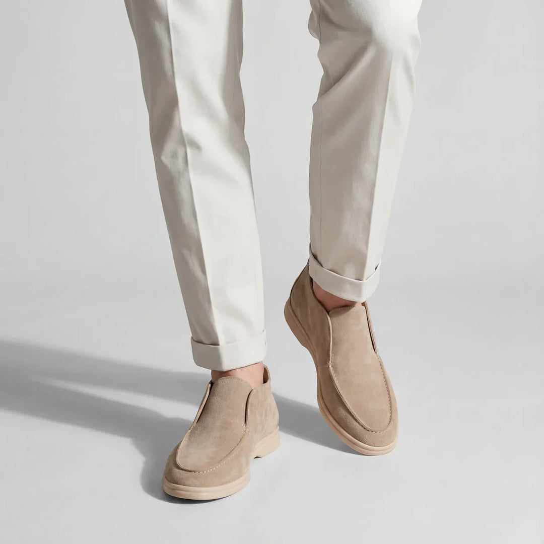 Old Money™ | Mocassins montants en daim – Élégance