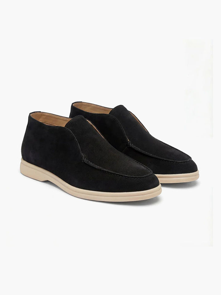 Old Money™ | Mocassins montants en daim – Élégance
