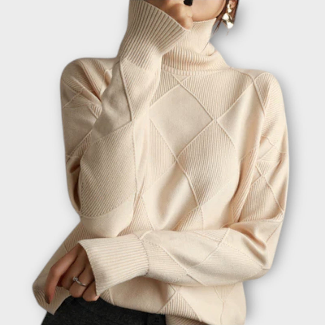 Melanie™ | Pull à col roulé confortable – Élégance