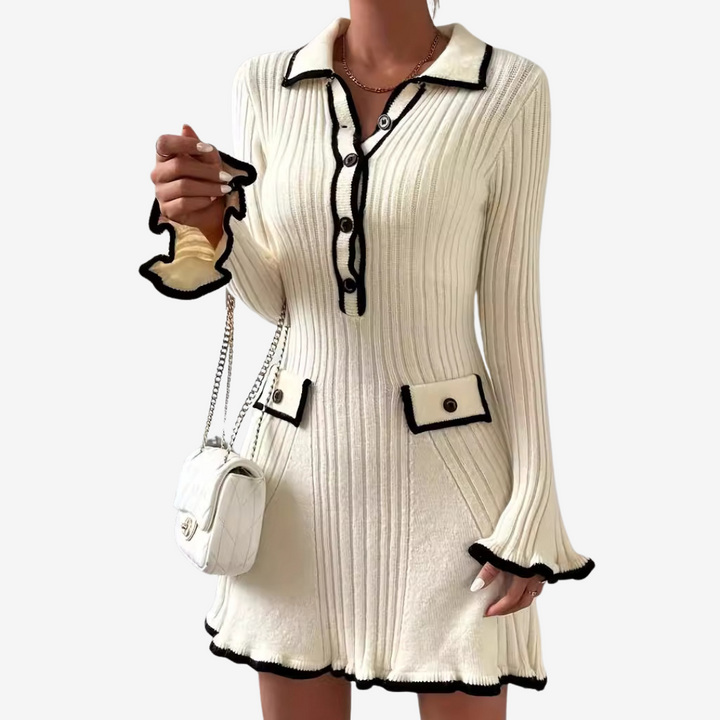 Hetty™ | Robe en maille structurée – Élégance