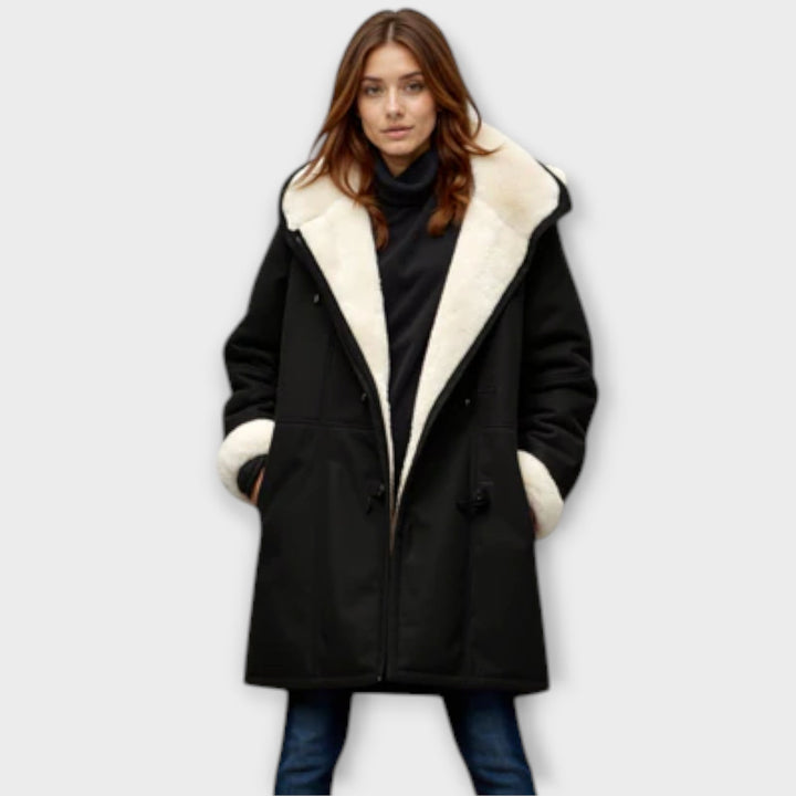 Antonia – Manteau Doublé Fourrure – Élégance