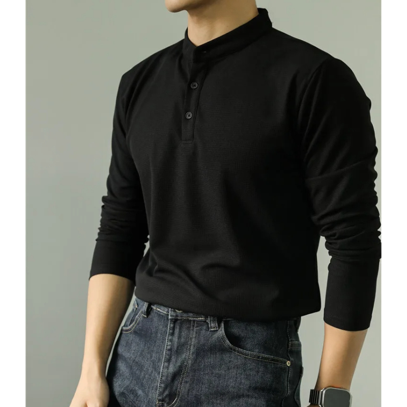 Amedeo™ | Henley à manches longues – Élégance