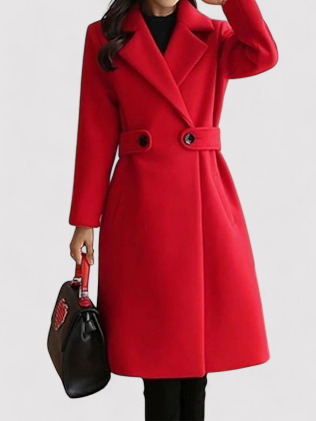 Elise – Belted Winter Élegance