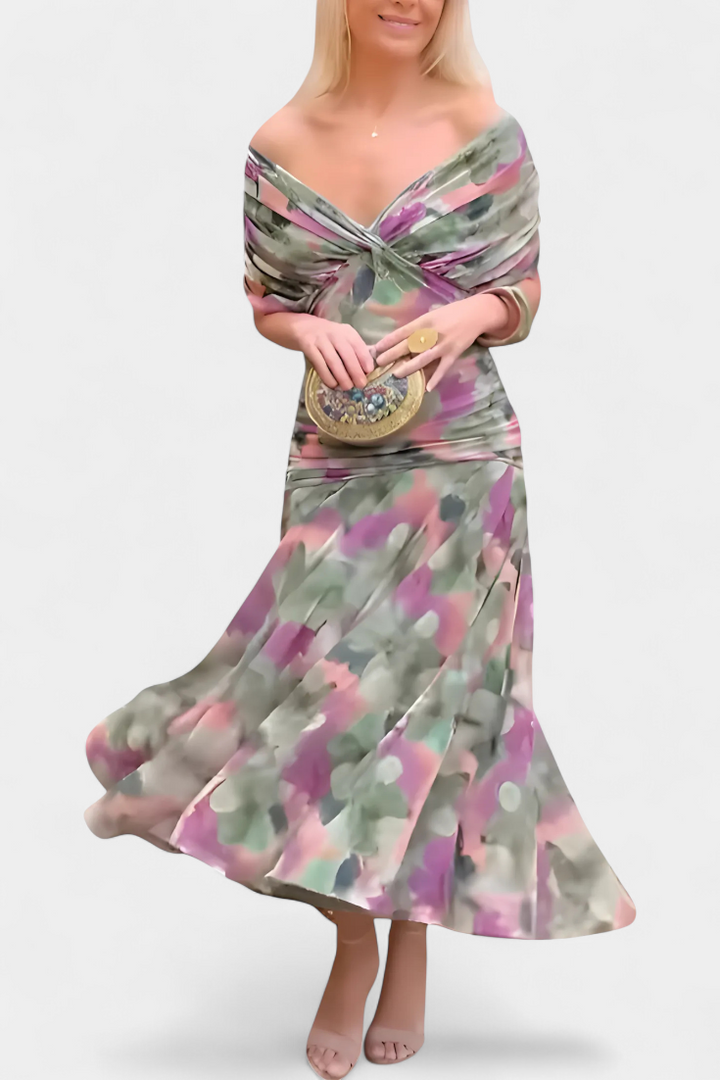 Elowen™ | Robe longue fleurie – Élégance