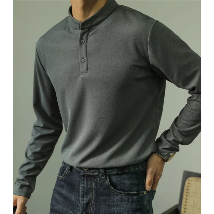 Amedeo™ | Henley à manches longues – Élégance