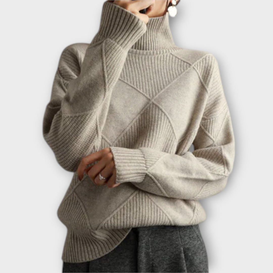 Melanie™ | Pull à col roulé confortable – Élégance