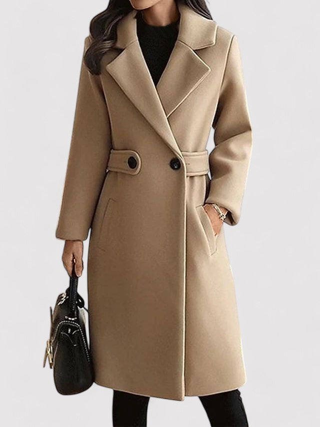 Elise – Belted Winter Élegance