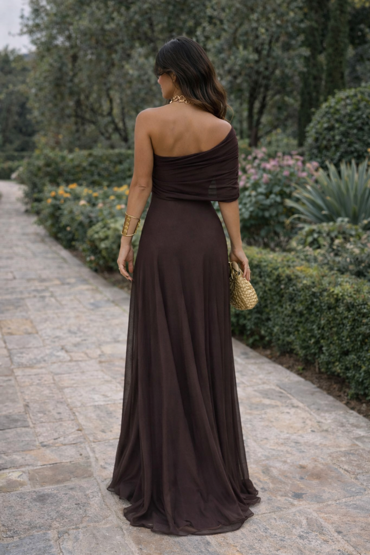 Louka - Toledo Maxi robe à une épaule | Élégance
