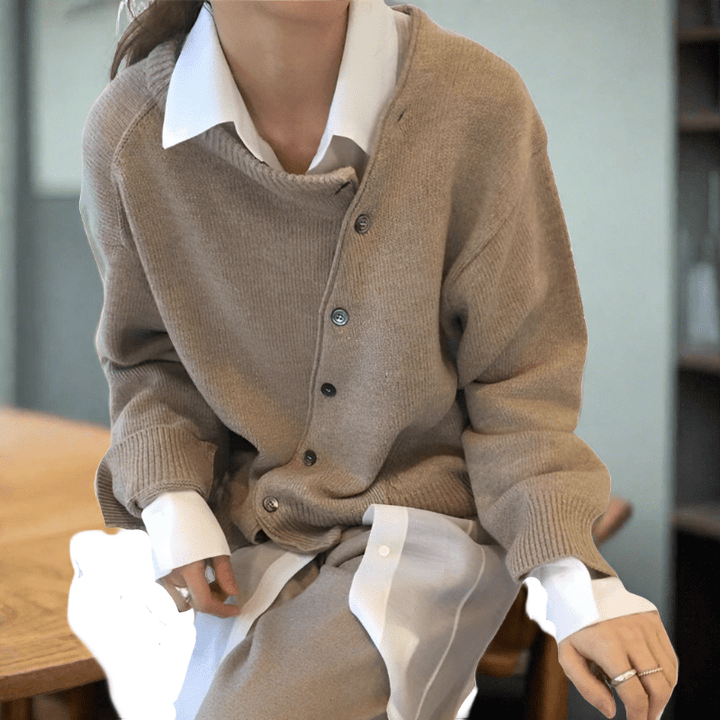 Caterina™ | Cardigan à boutons – Élégance