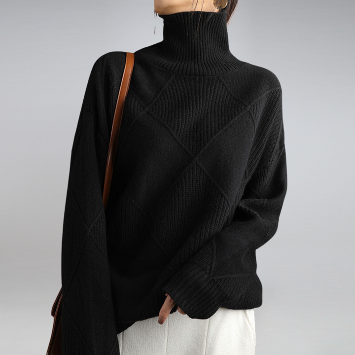 Zerina™ | Pull chic à col montant – Élégance