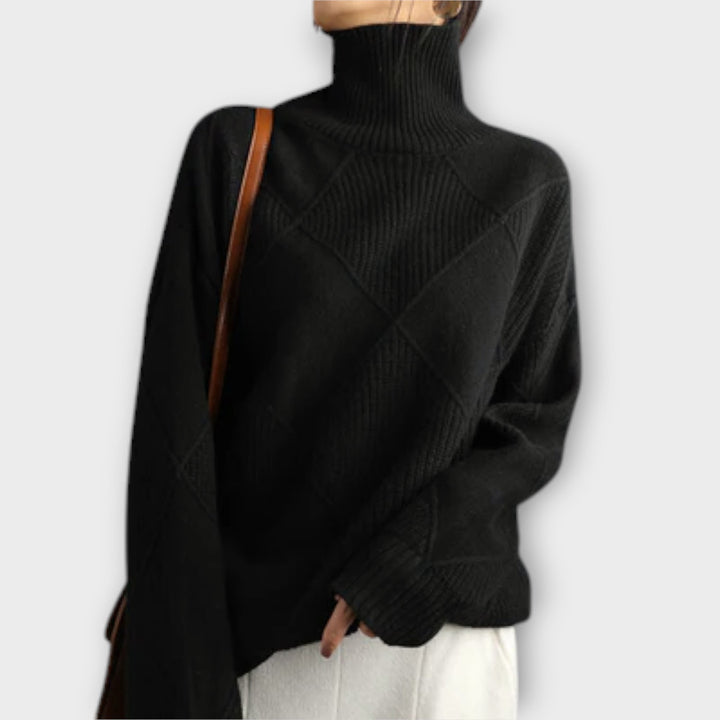 Melanie™ | Pull à col roulé confortable – Élégance