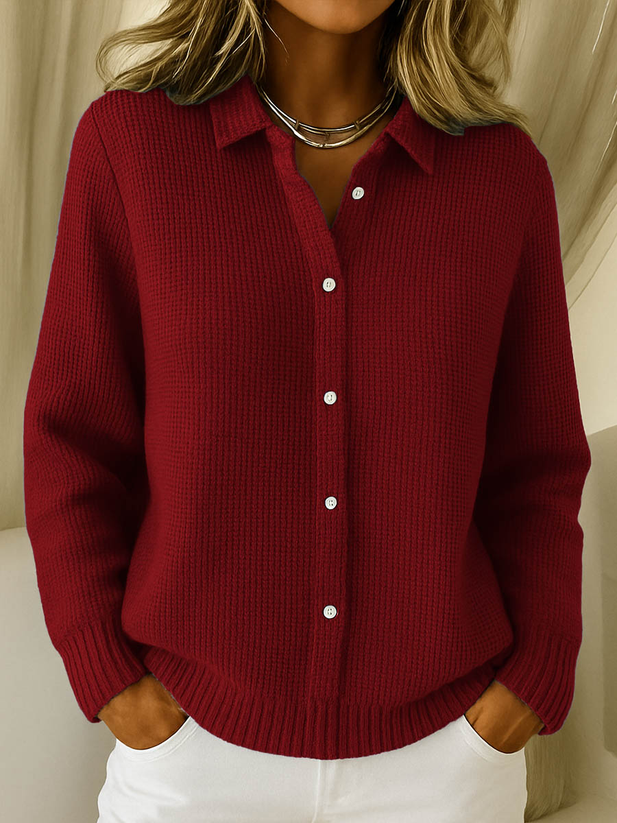Eleanor™ | Cardigan classique en maille à boutons – Élégance