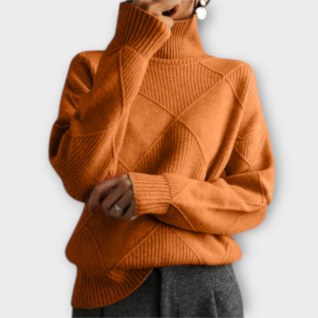 Melanie™ | Pull à col roulé confortable – Élégance
