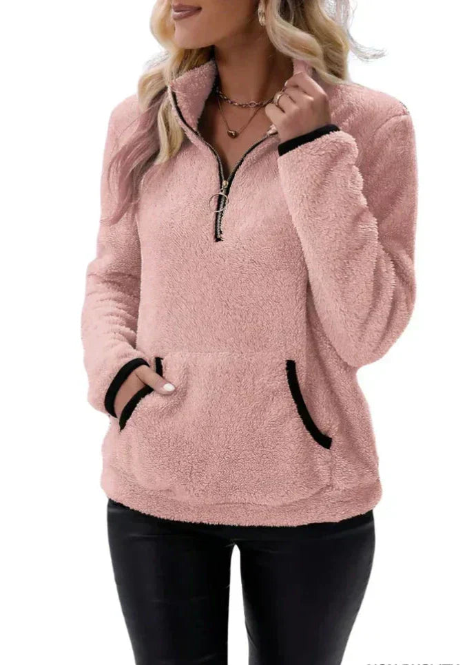 Elisa™ | Pull en maille sherpa – Élégance