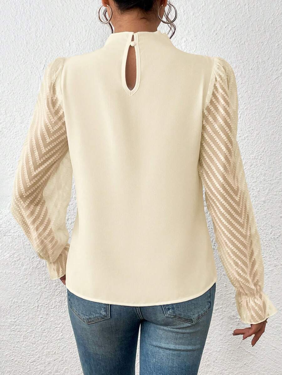 Elena™ | Blouse élégante à manches en voile – Élégance