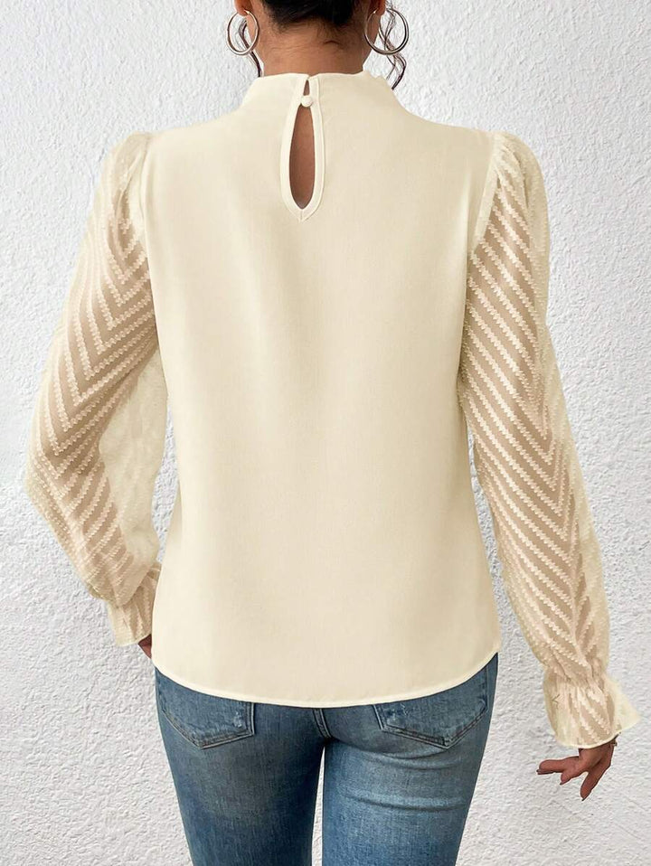 Elena™ | Blouse élégante à manches en voile – Élégance
