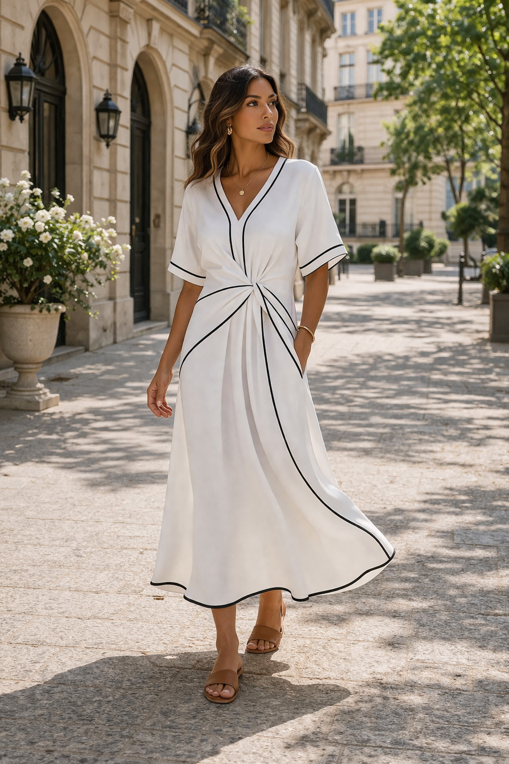 Ema - Robe d'été rayée | Élégance
