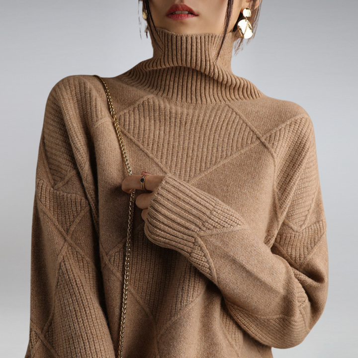 Zerina™ | Pull chic à col montant – Élégance