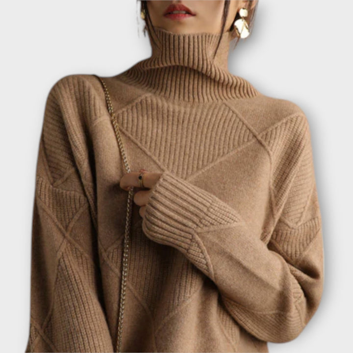 Melanie™ | Pull à col roulé confortable – Élégance
