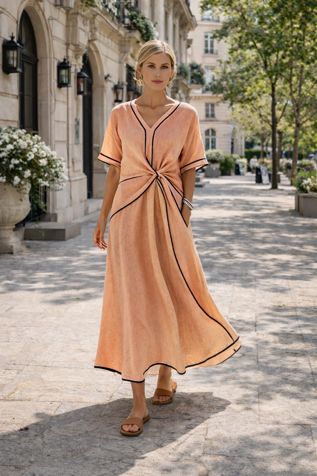 Ema - Robe d'été rayée | Élégance
