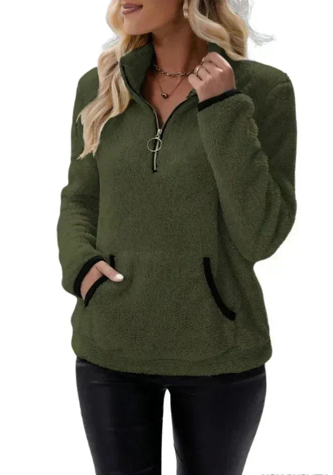 Elisa™ | Pull en maille sherpa – Élégance