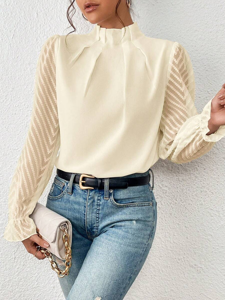 Elena™ | Blouse élégante à manches en voile – Élégance