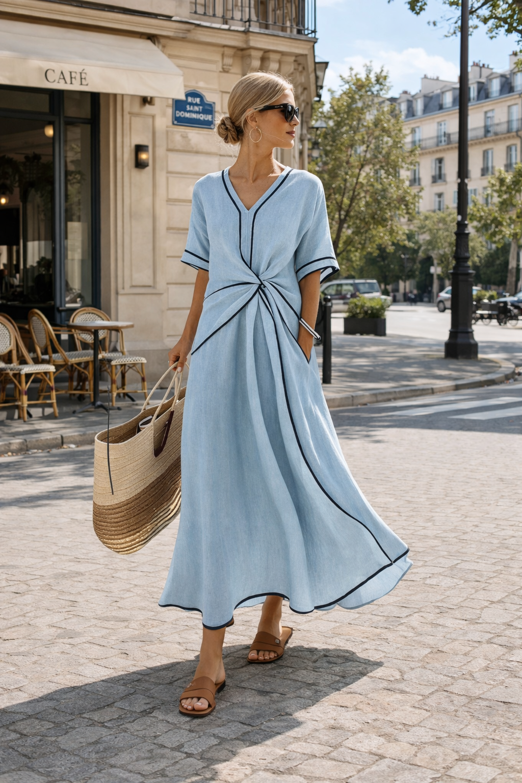 Ema - Robe d'été rayée | Élégance
