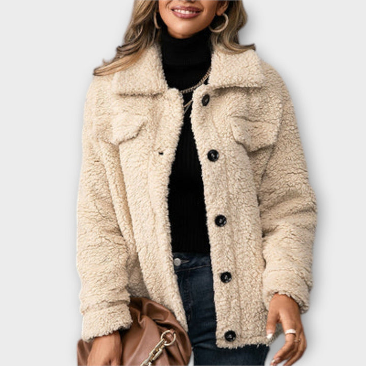 Lucy – Veste Teddy Douillette – Élégance