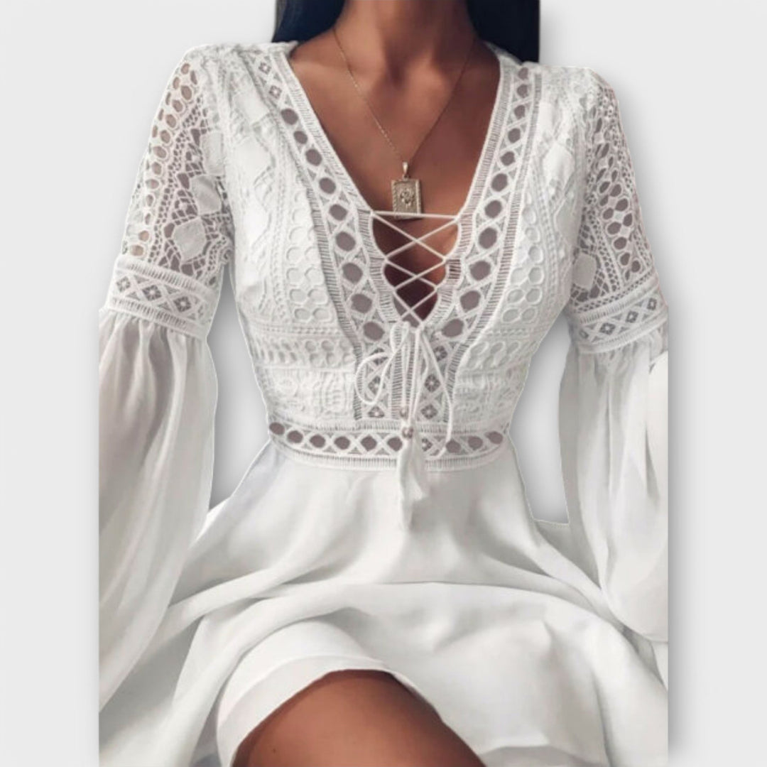 Skadi | Mini Robe Bohème – Élégance