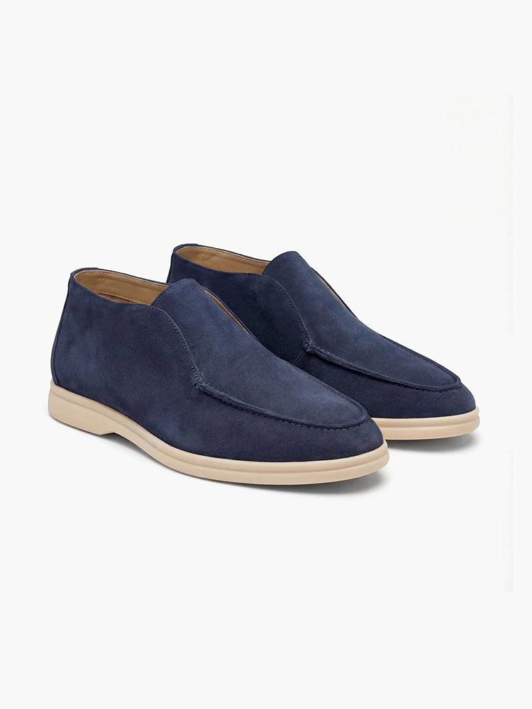 Old Money™ | Mocassins montants en daim – Élégance