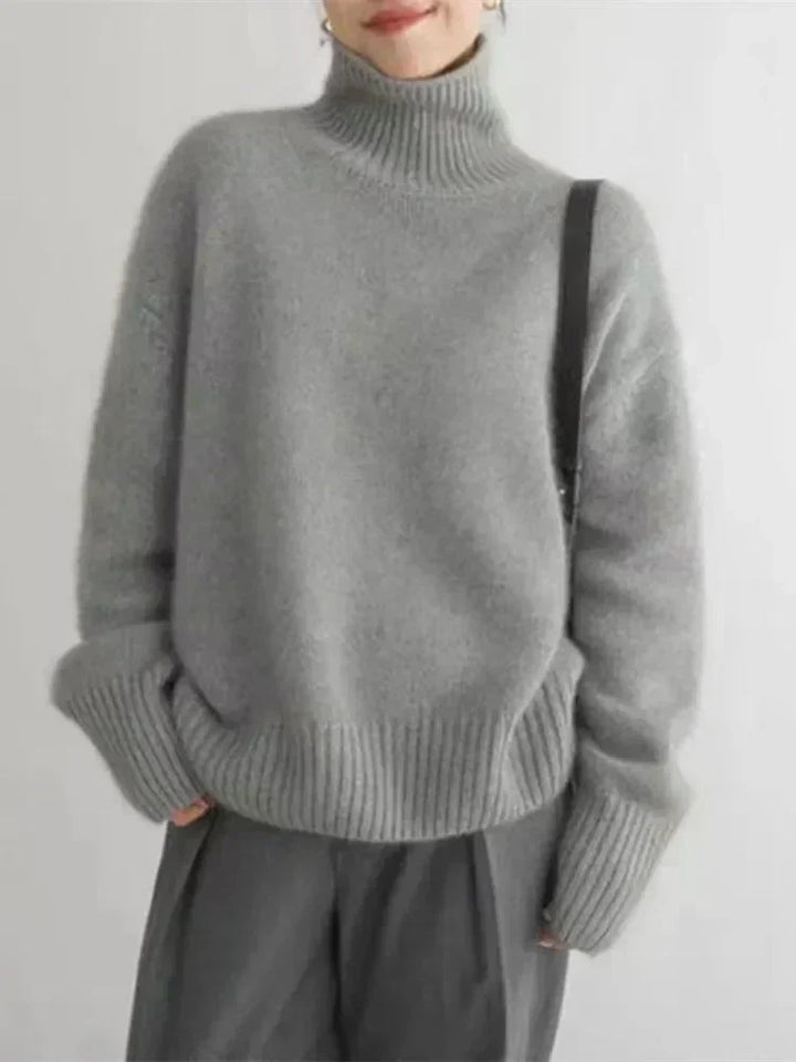 Diana™ | Pull doux à col montant – Élégance