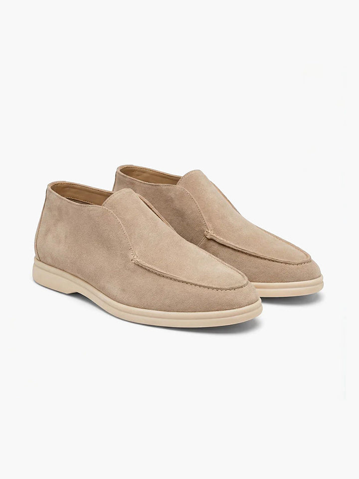 Old Money™ | Mocassins montants en daim – Élégance